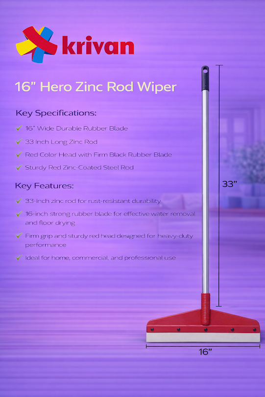 16” Hero Zinc Rod Wiper