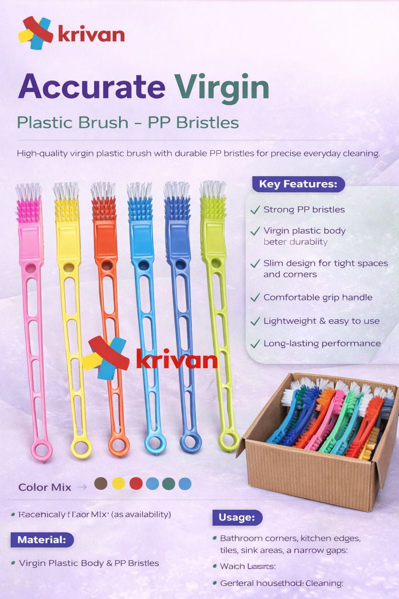 Accurate Virgin Plastic Brush – PP Bristles