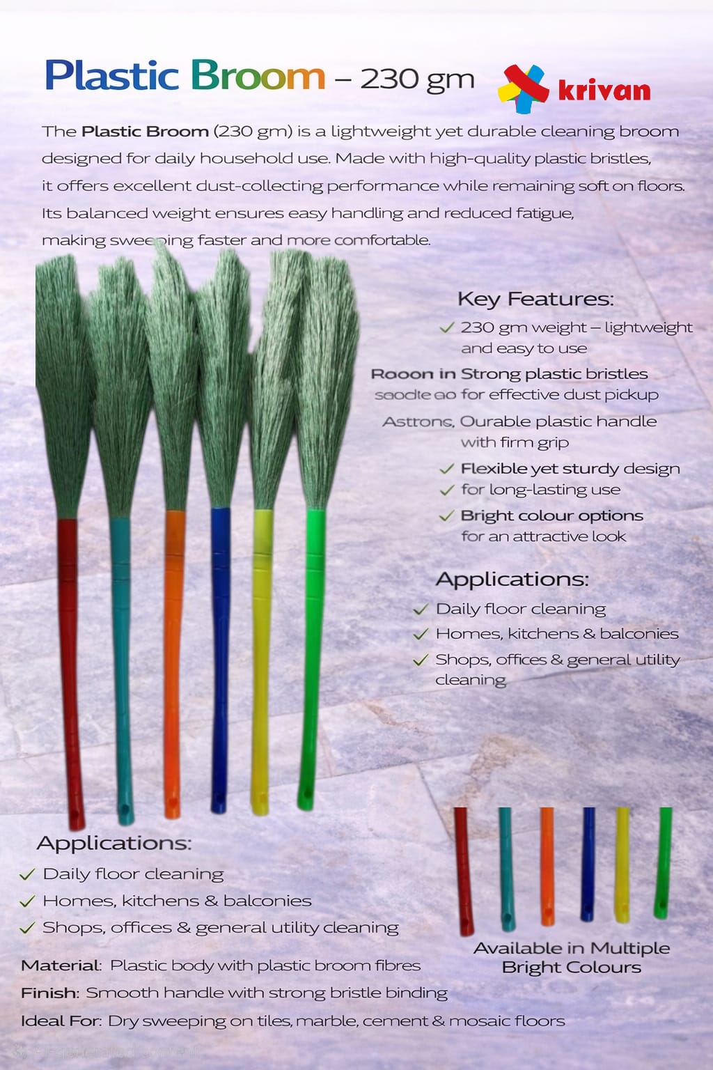 Plastic Broom – 230 GM