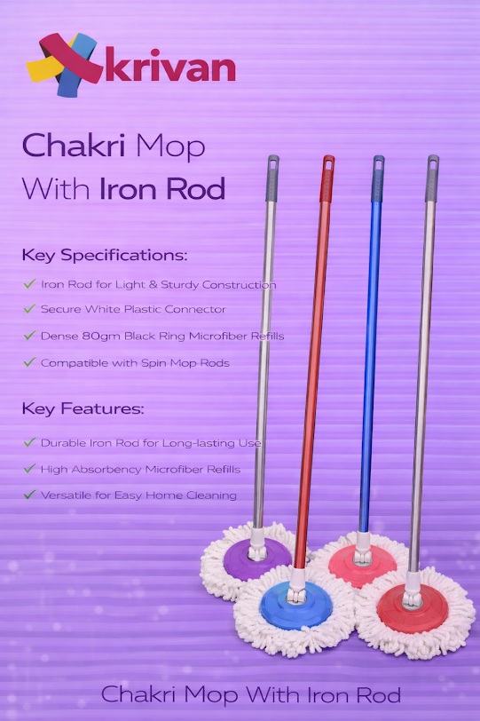 Chakri Mop with Iron Rod