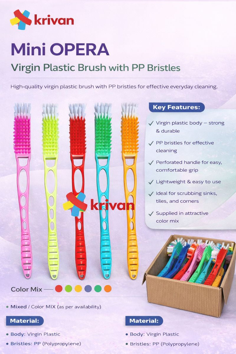 Mini OPERA VIRGIN – PP Bristles (VIRGIN Plastic Quality)