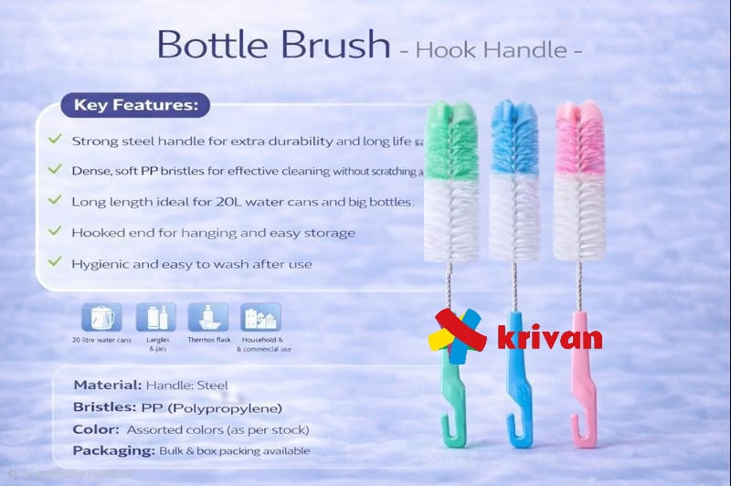 Bottle Brush With Foam HOOK HANDLE
