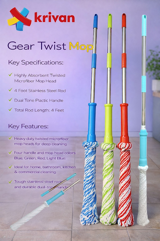 Gear Twist Mop – 4 Ft