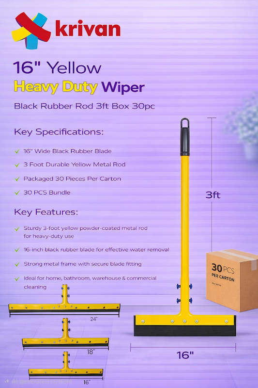 16” Yellow Heavy Duty Wiper