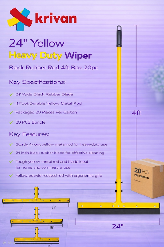24” Yellow Heavy Duty Wiper