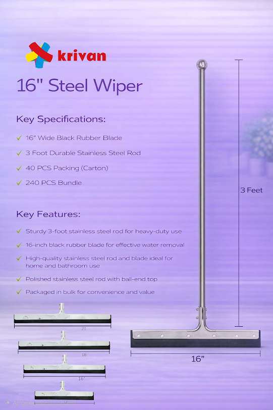 16” Steel Wiper