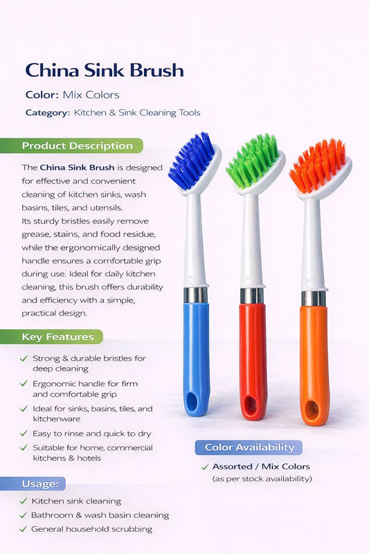 Krivan China Sink Brush for daily kitchen cleaning