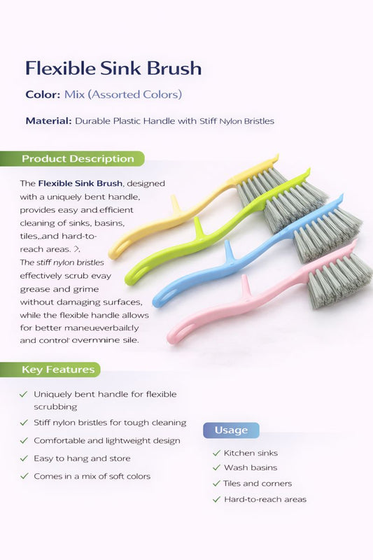 Krivan Mickey Sink Brush for daily kitchen and bathroom cleaning