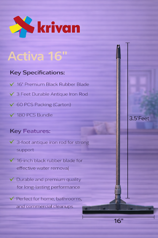 Activa Maid Black 16” Wiper