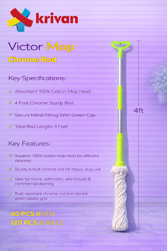 Victor Mop – Chrome Polish Rod (4 Ft)
