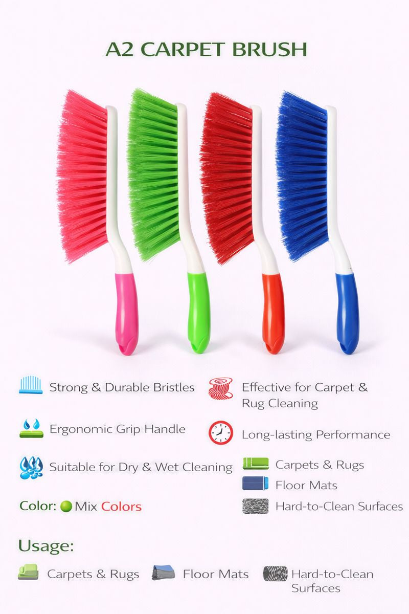 Krivan A2 Carpet Brush for Carpet, Rugs & Floor mats