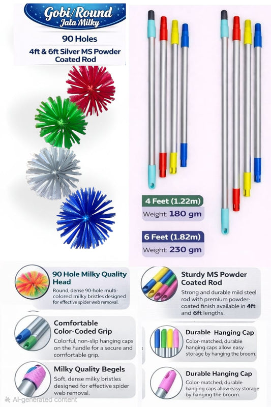 Krivan Gobi/Round Jala Regular Cobweb Brush