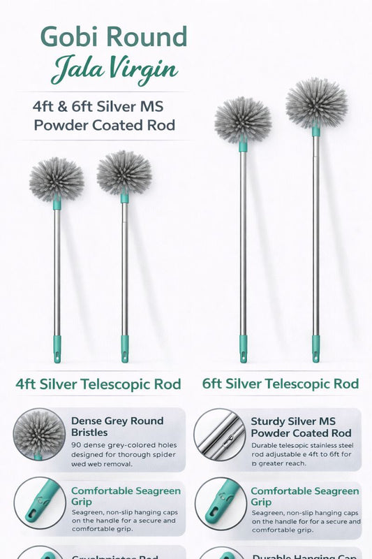 Krivan Gobi/Round Jala Cobweb Brush Virgin