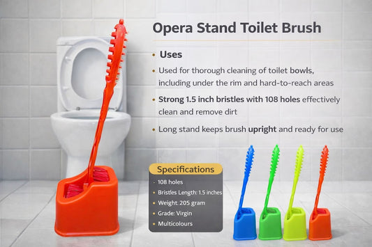 OPERA Container Double Hockey Toilet BrusH