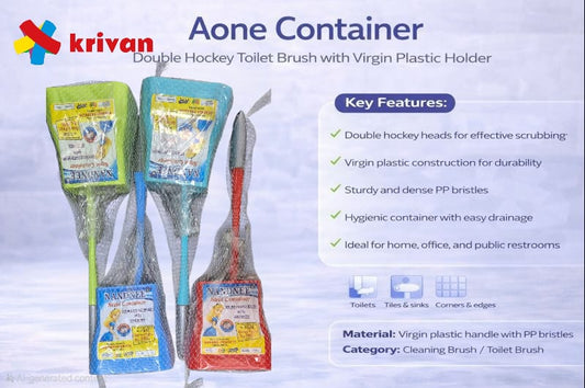AONE Container Double Hockey Toilet Brush