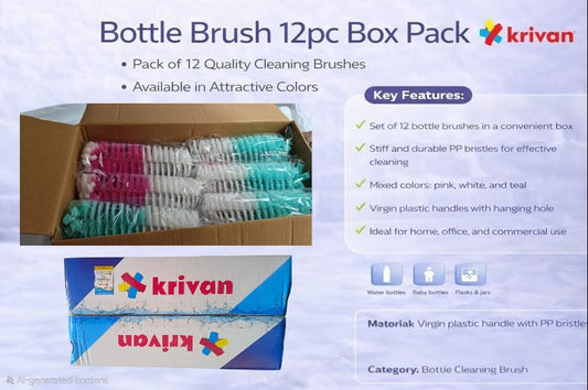 Heavy Bottle Brush 12 Pc Box Pack