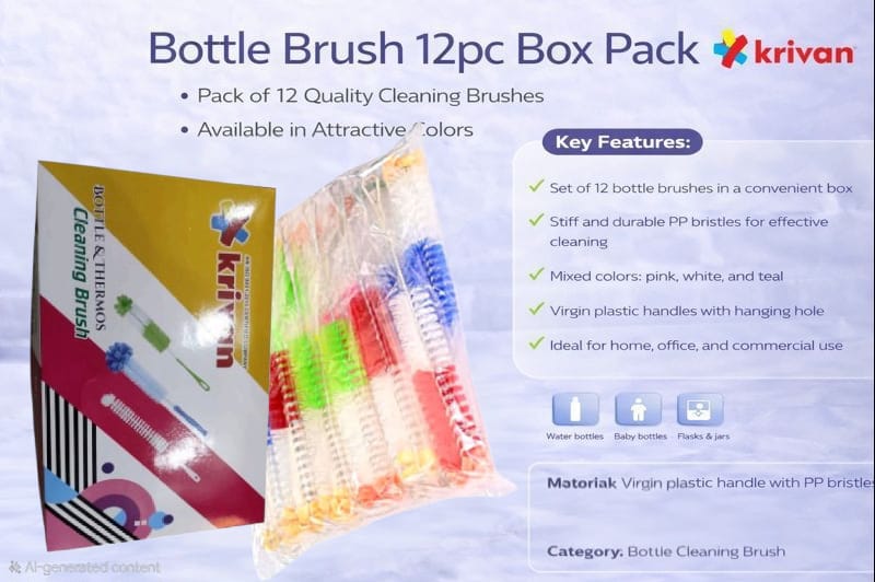 Bottle Brush (With Foam) 12Pc Box