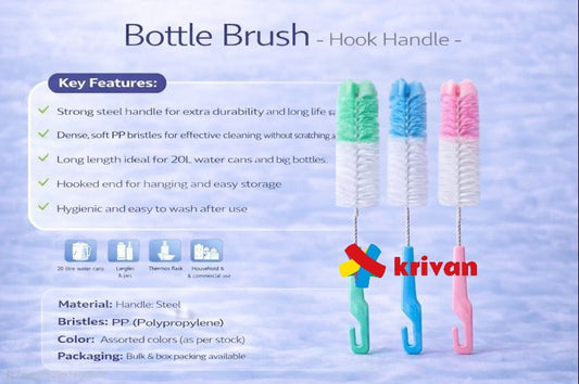 Bottle Brush With Foam HOOK HANDLE