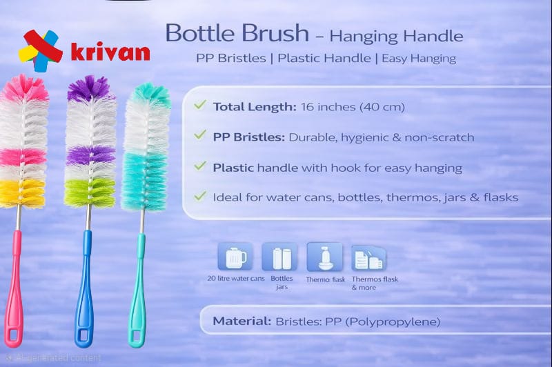 Bottle Brush With Foam HANGING HANDLE