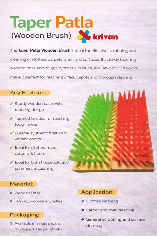 TAPER Patla Wooden Cloth Brush