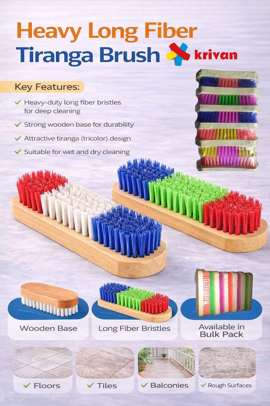 Heavy Long Fiber Tiranga Brush