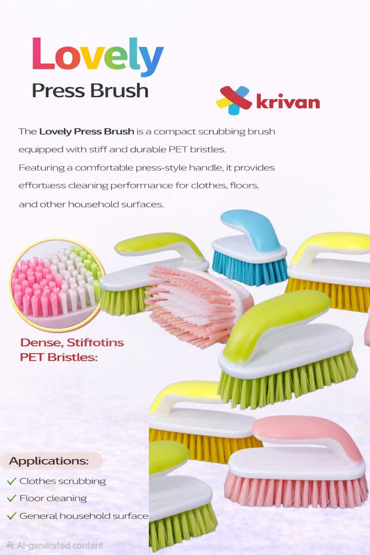 Lovely Handle Press Patla – PET Bristles