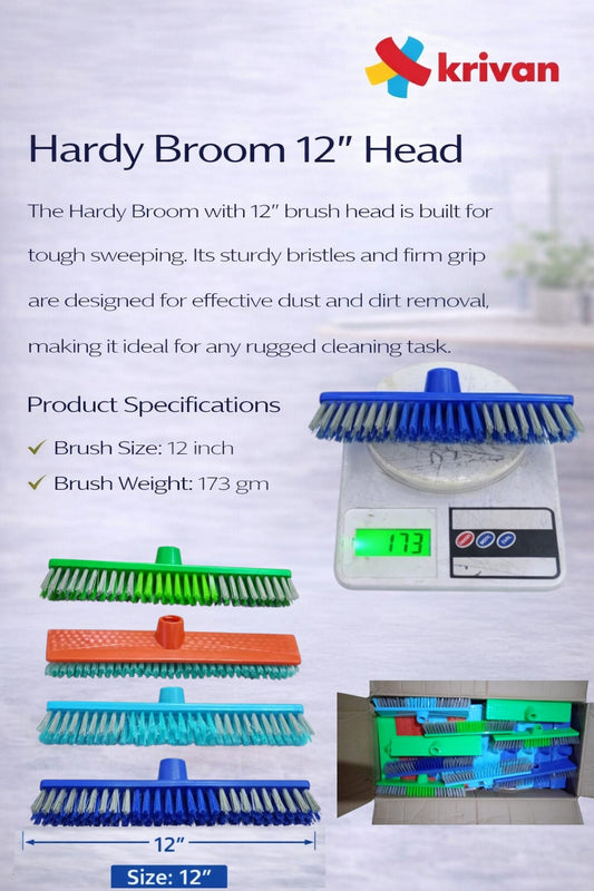 12" Hardy Broom Head