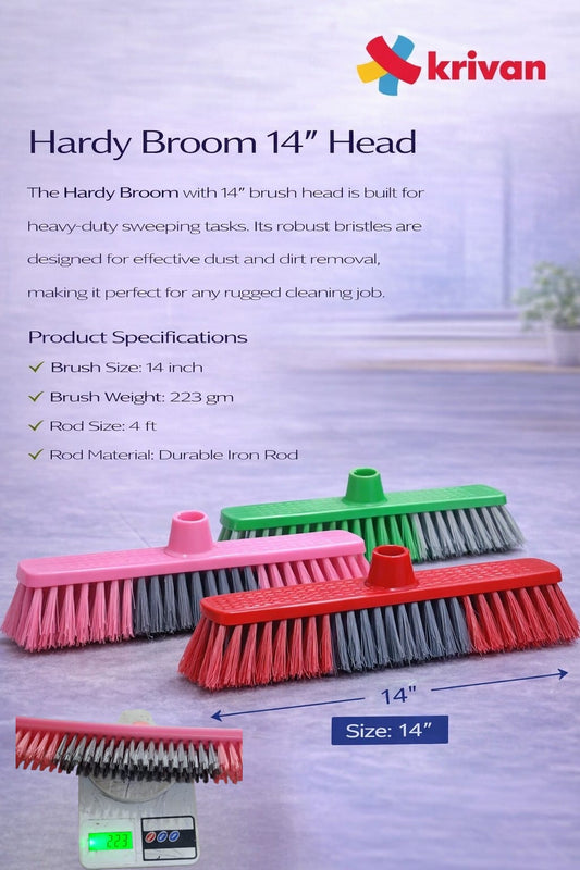 14" Hardy Broom Head
