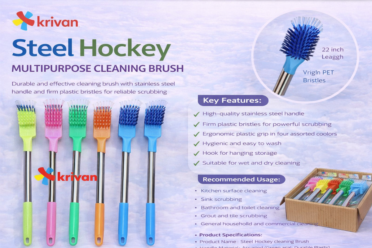 STEEL HANDLE CLEANING BRUSH