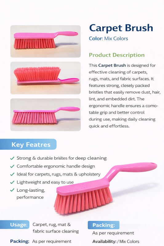 Krivan A7 Carpet Brush Virgin for Carpet, rug, mat & fabric surface cleaning